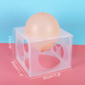 11 holes Plastic Collapsible Balloon Sizer Box Cube Balloon Size Measurement Tool for Balloon Decorations Balloon Arch Columns