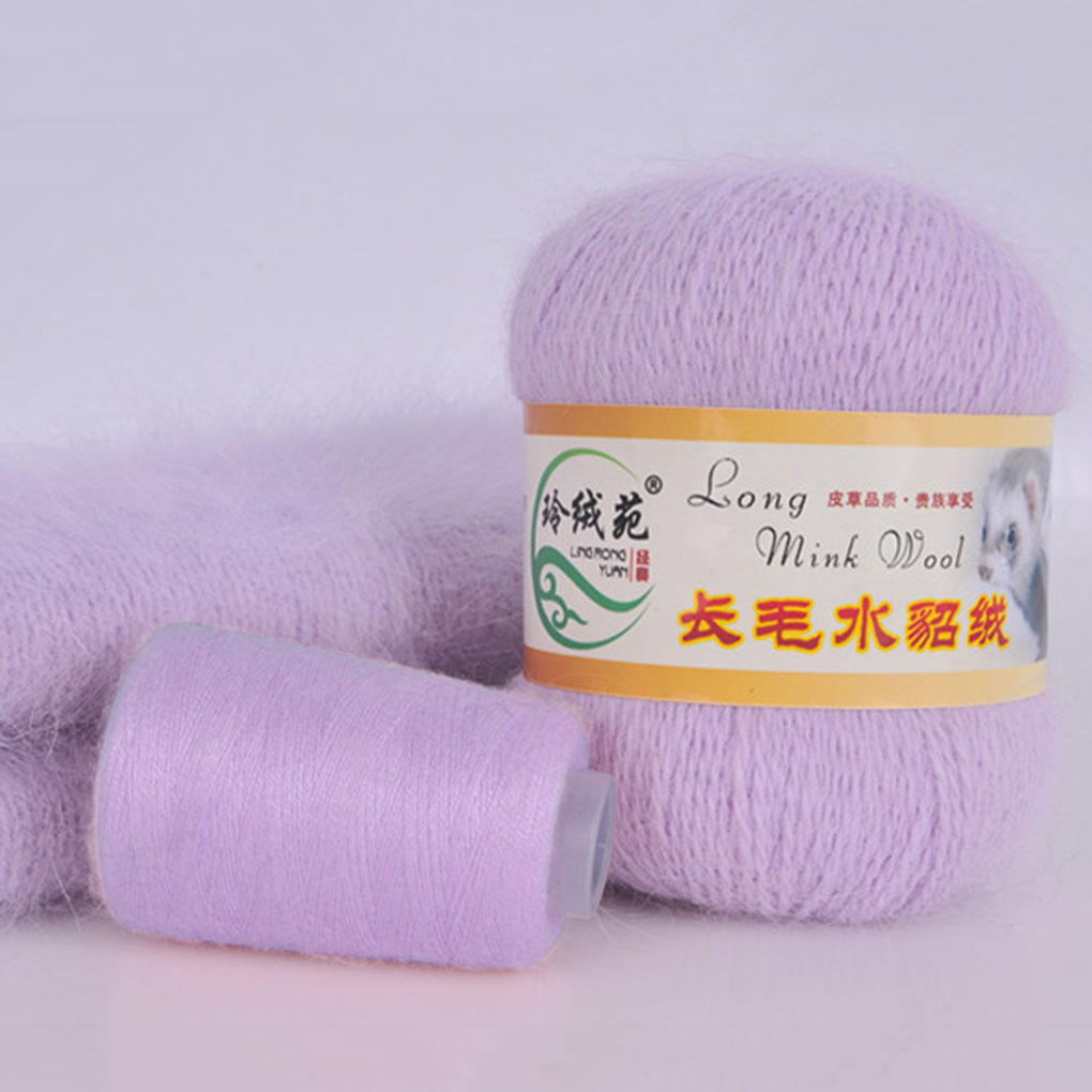 New Sweet 50g/ball Knitting Scarf Yarn Pure Color Soft Thin Plush Hand Crochet DIY Yarn Sewing Thread For Winter Shawl Yarn