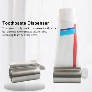 Bathroom Supplies Toothpaste Squeezer Home Stainless Steel Rolling Tube Portable Dispenser Accessories Cosmetics Extruder Press