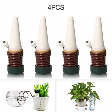 4pcs Plant Self Watering Spikes Garden Plant Watering Devices Automatic Irrigation Stakes Vacation Plant Indoor/Outdoor Waterer