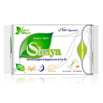 Anion pads sanitary napkin women health care Shuya anion sanitary pads menstrual period feminine hygiene 30piece=1 pack/lot love