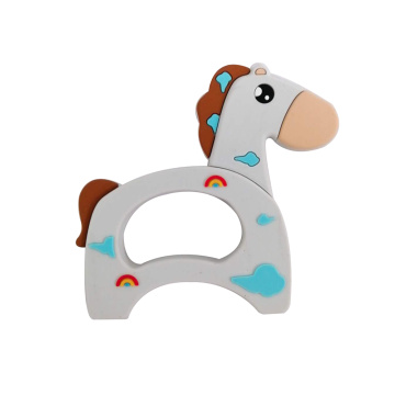 Baby Products For Newborns Silicone Rodent Horse Baby Teether Latex Free Pacifier Pendant Teething Toys