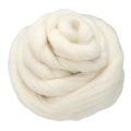 100% Shetland Natural Cream White 100g Wool Fiber Roving Felting Needle Felting Wool For DIY Doll Hand Spinning Needlework