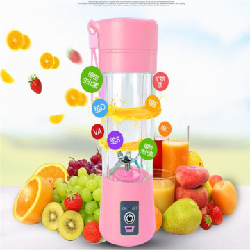 USB Juicer Cup Multi-function Fruit Mixer Six Blade Mixing Machine Smoothies Baby Food dropshipping 380ml Portable Juice Blender