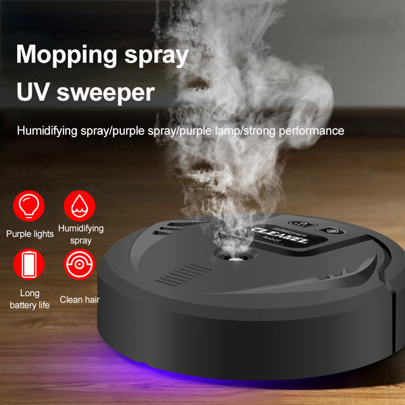 Robot Cleaner Vacuum Auto Disinfection Smart Sweeping Robot Vacuum Cleaner Floor Suction Sweeper Spray Humidification UV Sweeper