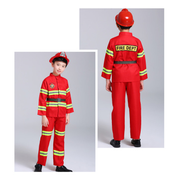 Fireman Kids Uniform Car Tent Sam Cosplay Children Luxury Firefighter Water Gun Toys Props Set Boy Girl Halloween Costume Gift