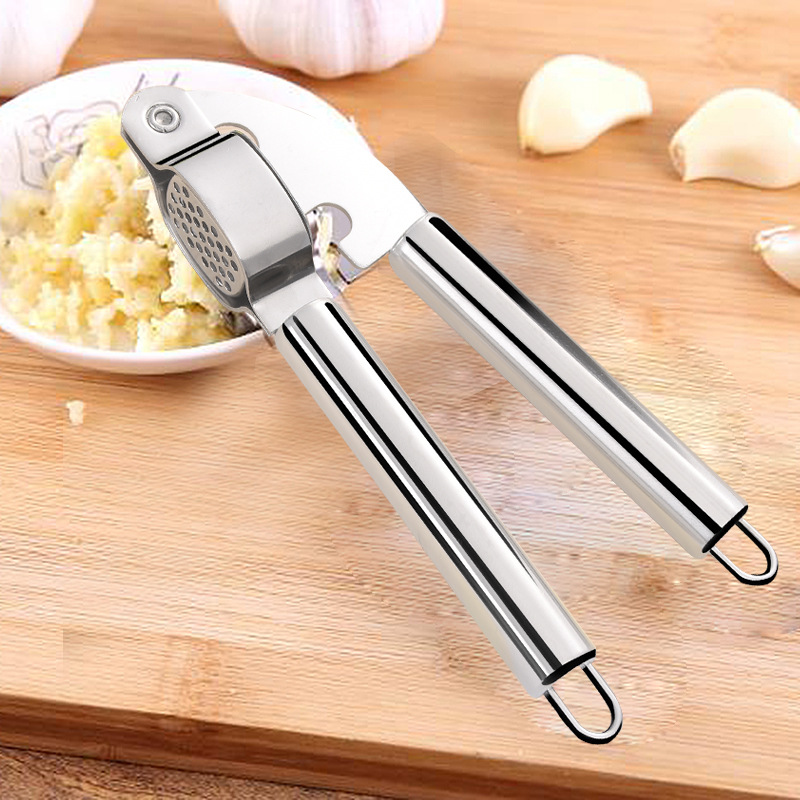 Housewife Handy Garlic Pulp Tool Kitchen Smart Garlic Press Plier Restaurant Easy Garlic Clamp