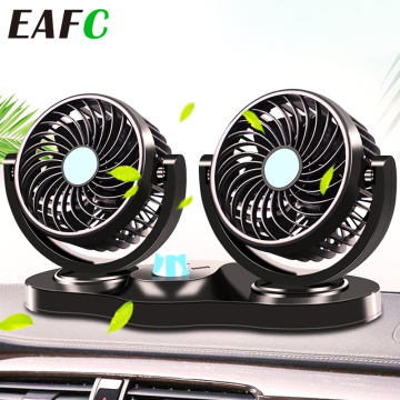 12V/24V Mini Electric Car Fan Low Noise Summer Car Air Conditioner 360 Degree Rotating Cooling Fan car Cooler ventilador 12v