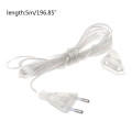 5M Power Extension Cable Plug Extender Wire for LED Curtain Icicle Fairy string Lights Christmas Garland Wedding Holiday Lights
