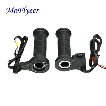 MoFlyeer Motorcycle 22mm Hot Grips Electric Hand Heated Handlebar Warm handle ATV Warmers Universal Grip Adjustable Temperature