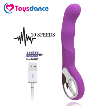 Toysdance 10 Modes Silicone G-spot Vibrator For Women USB Rechargeable Powerful Wand Massager Adult Sex Toy Orgasm Dildo Vibe