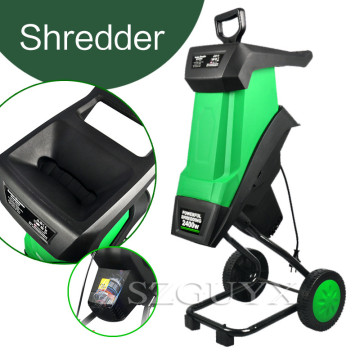220V/2400W high power electric shredder Multifunctional leaf branch shredder Garden tool wood chipper