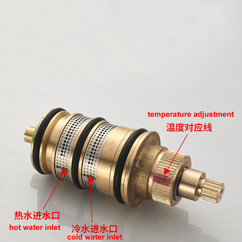 Thermostatic Valve Faucet Cartridge Bath Mixer Tap Shower Mixing Valve Adjust the Mixing Water Temperature Standard connection