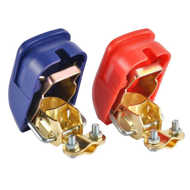 NEW 2PCS Car Battery Terminals Connector Switch Clamps Quick Release Lift Off Positive & Negative Auto Accessories Car-styling