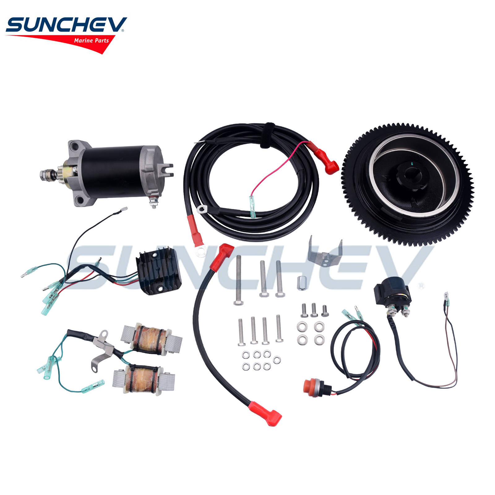 Electric Starter Kit For Yamaha 15hp（4 Stroke）-3