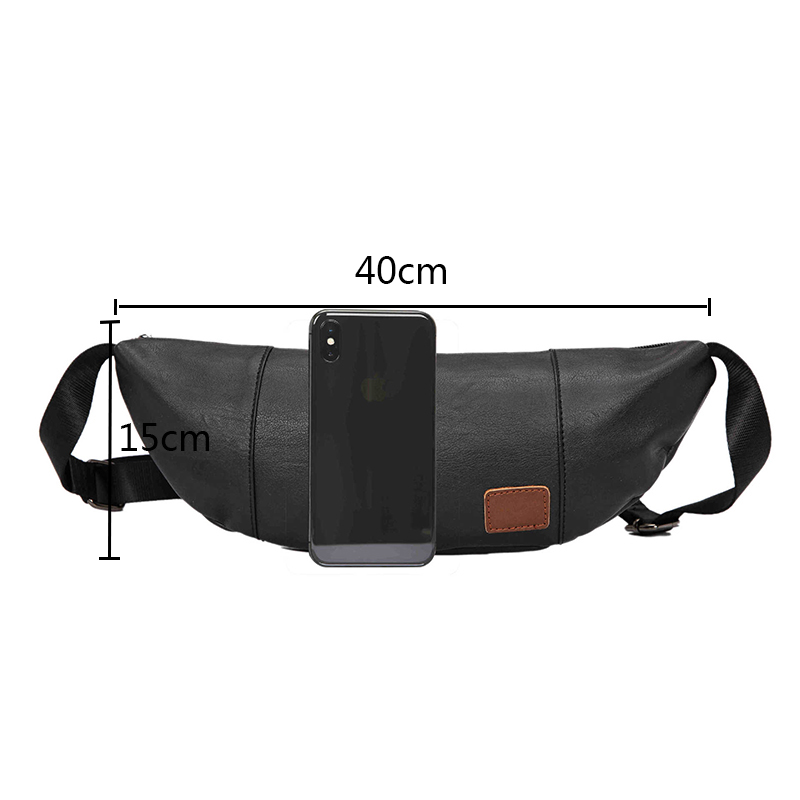 2020 New Fashion Trend Men Waist Bags Black Large Capacity Chest Bag Male Casual Travel Crossbody Shoulder Bag Unisex Fanny Pack