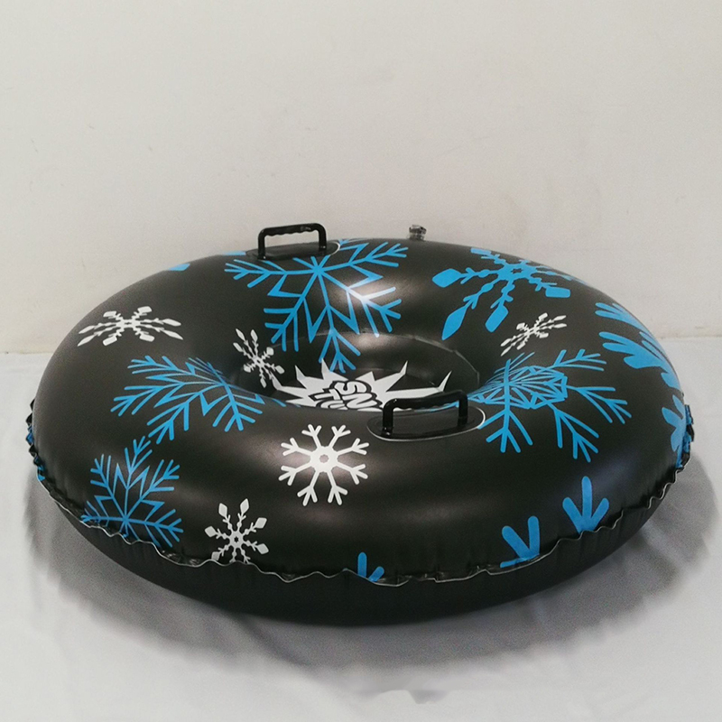 Durable 1 Person Thickened Bottom Inflatable Towable Snow Sled Tube with 2 Handles