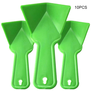 10pcs Plastic Drywall Corner Scraper Putty Knife Finisher Cleaning Stucco Removal Builder Tool For Floor Wall Ceramic Tile Grout