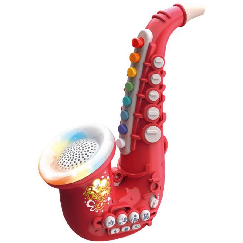 Mini Saxophone Toys Musical Instrument Early Educational Music Lighting Toy for Baby Birthday Present