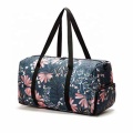 Latest Classic Fashion Colorful Floral Printed Women Travel Sport Duffel Bag