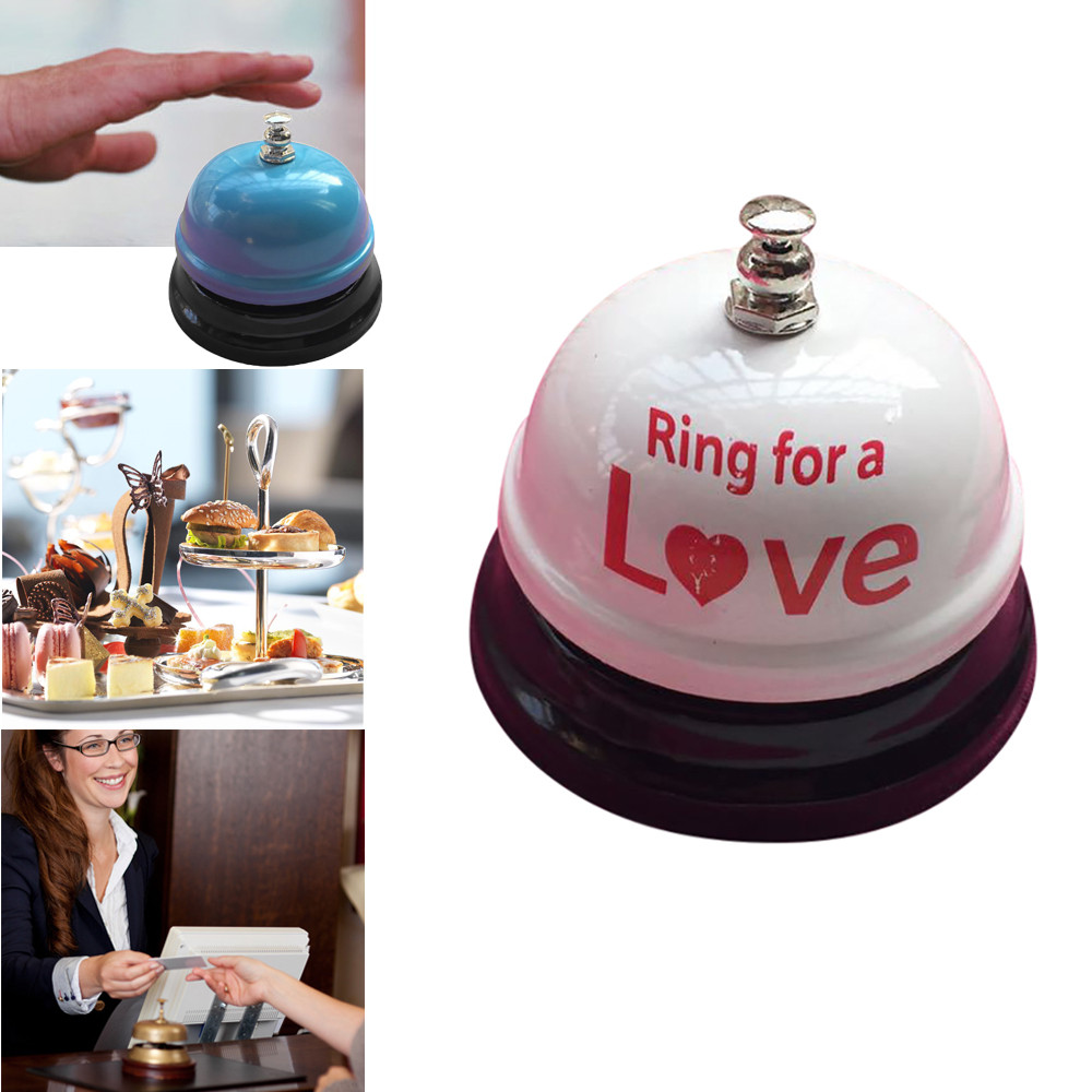 Hotel Counter Desk Bell Ring Metal Reception Restaurant Kitchen Bar Service Call Classic Ring Metal Concierge Hotel bell