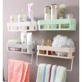 Bathroom Rack Towel Hanger Shampoo Shower Shelf Soap Holder Holder Kitchen Storage Organizer Wall Decoration