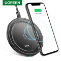 Ugreen 10W Wireless Charger for iPhone 12 X Xs Xr Qi Fast Wireless Charging Pad for Samsung S20 S10 S9 Note 9 Xiaomi Charger