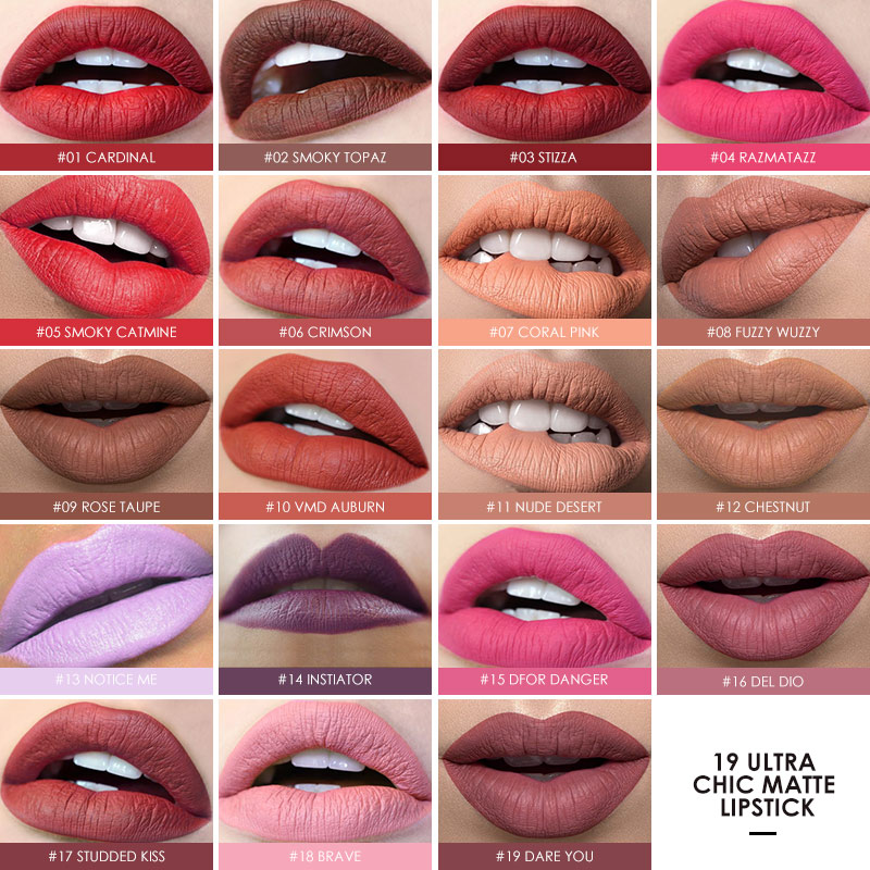 FOCALLURE 19 Colors Waterproof Matte Lipstick Makeup Cosmetics Long Lasting Nude Women Lipsticks Gloss Lip Make Up Crayons