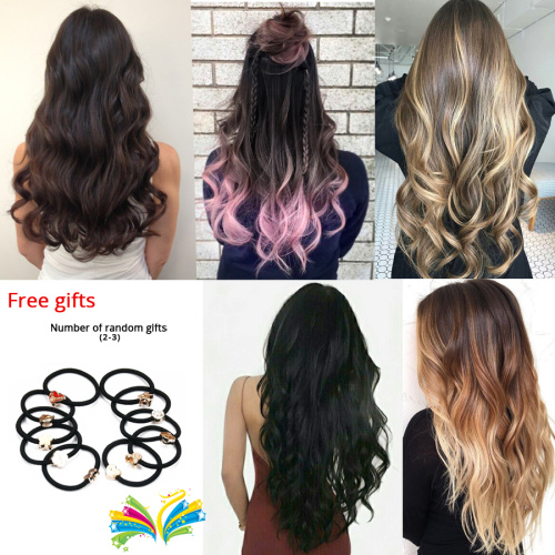 Alileader 16 Clips Long Kinky Curly Hairpiece Ombre Color Clip In Hair Extension Synthetic For Women Supplier, Supply Various Alileader 16 Clips Long Kinky Curly Hairpiece Ombre Color Clip In Hair Extension Synthetic For Women of High Quality