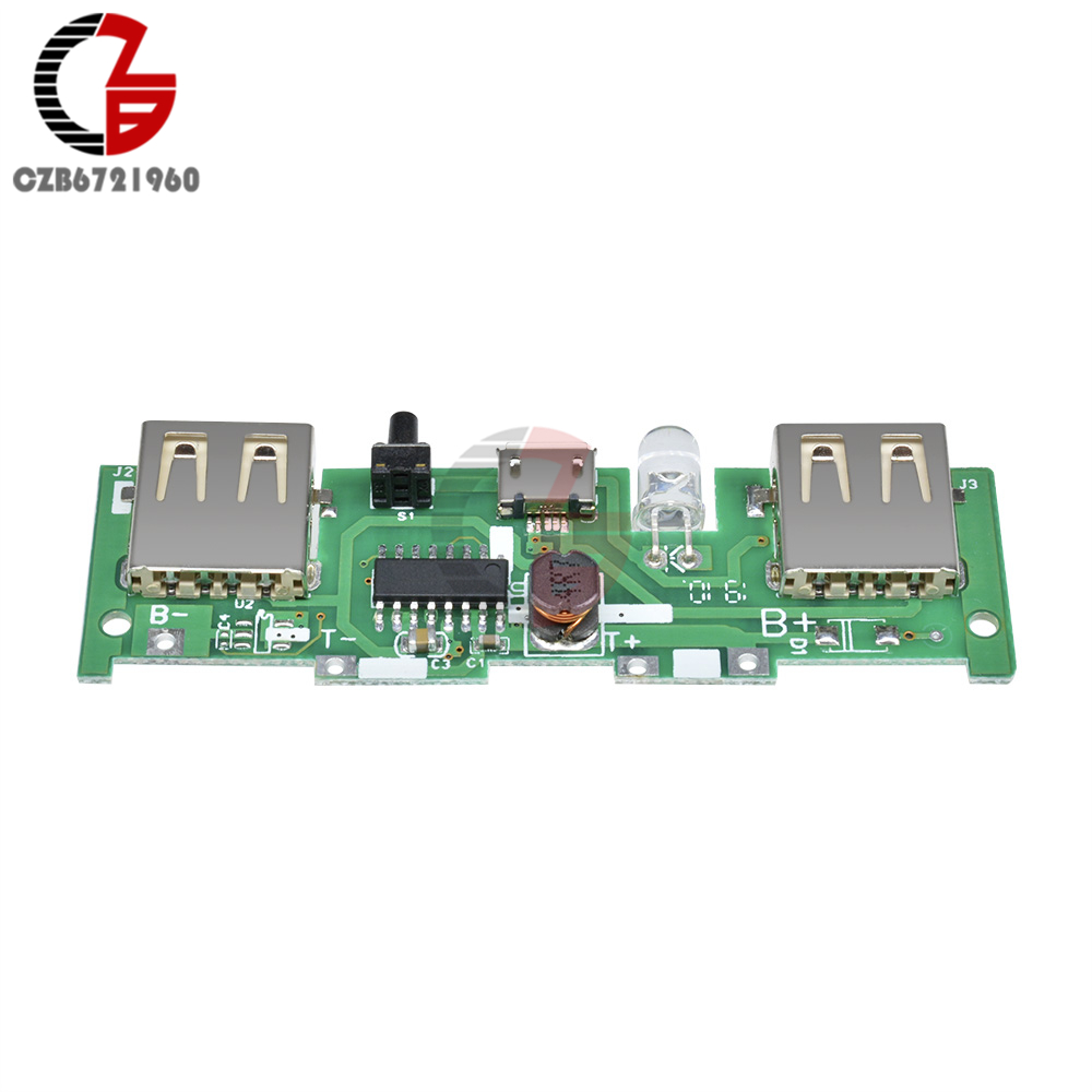 5V 1A 2A 18650 Battery Charging Module Step Up Power Supply Bank Lithium Polymer Battery Charger Board Software Hardware Version