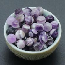 Amethyst 8MM Stone Balls Home Decoration Round Crystal Beads