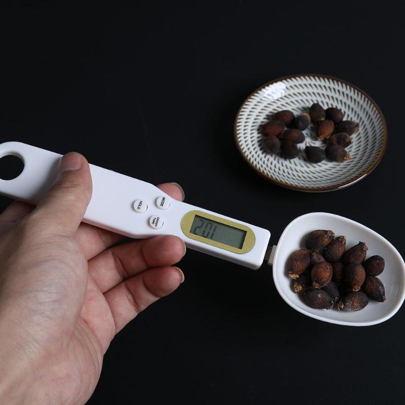 VKTECH 500g/0.1g LCD Display Digital Kitchen Measuring Spoon Electronic Digital Scale Spoon Mini Kitchen Scales Baking Supplies