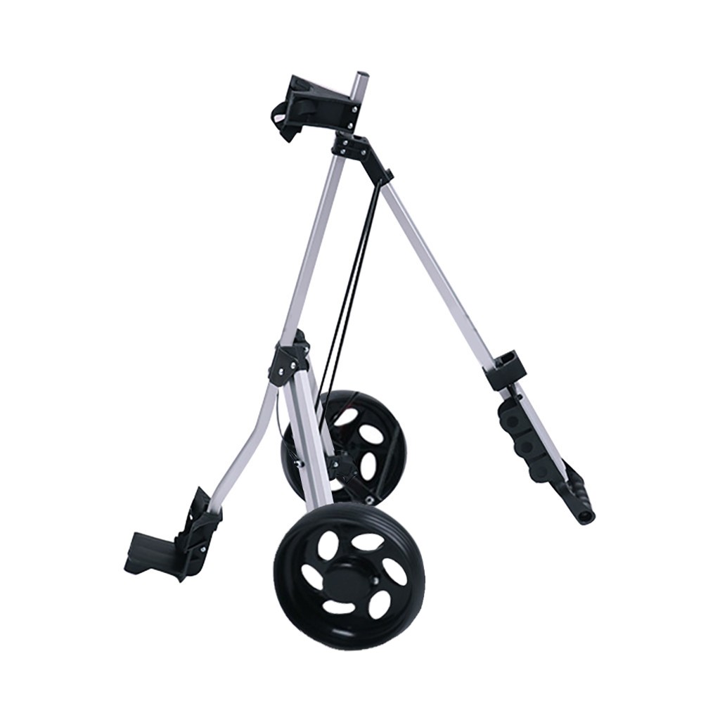 New Foldable 2 Wheel Push Pull Golf Cart /cup Holder Trolley Swivel Steel Light Foldable 2 Wheel Push Pull Golf Cart /cup Holder