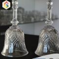 Pattern Decoration Bell Shape Glass Ornament