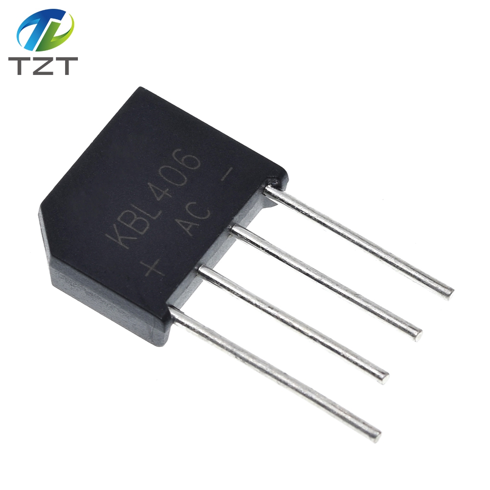 5PCS KBL406 KBL-406 4A 600V Single Phases Diode Bridge Rectifier ZIP-4