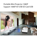 Mini Projector Handhold J15 Support 1080P Video Display Home Media Player Portable Pocket Beamer Gift For Friends Kids PK YG300