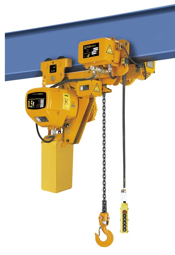 7.5T--10TX3M low head-room HHBB series Electric chain hoist with electric trolley 380V50HZ 3-phase, CE certificated electric