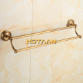 Antique Brass Bathroom towel holder,Double towel bar, towel rack solid brass towel rack 30/40/45/50/60cm YT-12298