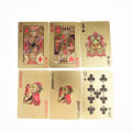 Hot Sale Stylish Practical Artistic Gold and silver Plated Poker Playing Card Black Box Case For Present Gift