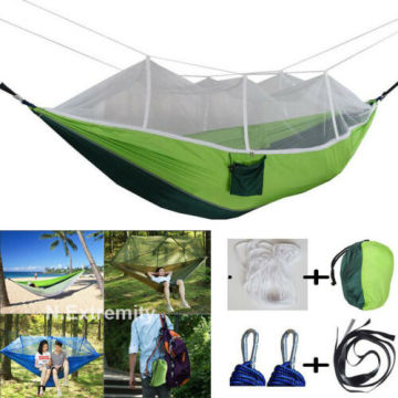Hanging Hammock Two Person Rope Camping Outdoor Bed Military Jungle Net Outdoor Mosquito net Hammock