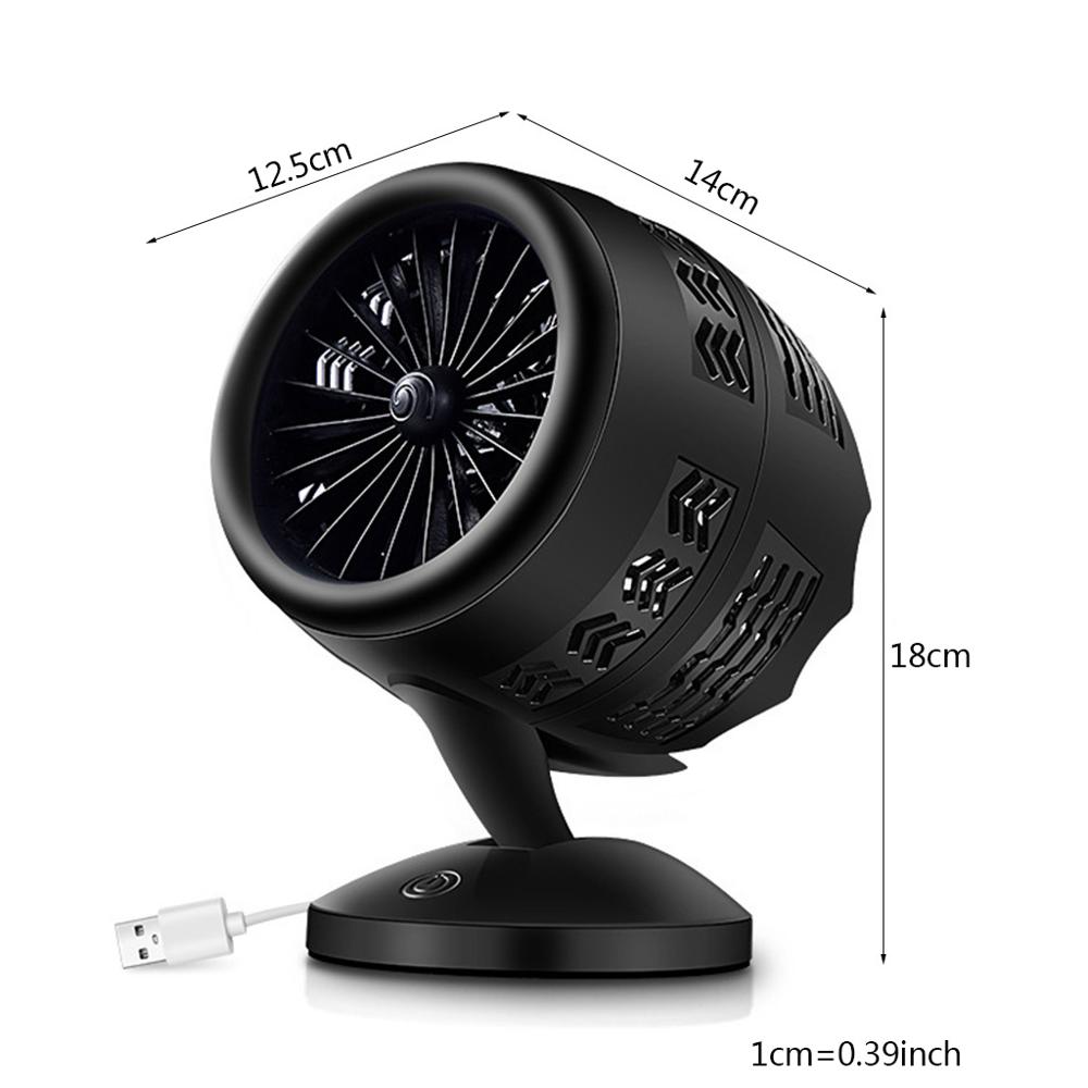 Portable Mini Table Fan Handheld 2 Speed USB Rotatable Double Leaf Cooler Low Noise Personal Desktop Air Circulator