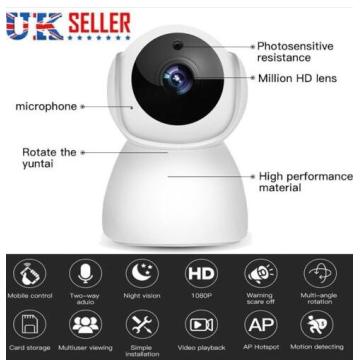 V380 Turn Camera 360 Degree WIFI Monitor 720P HD Wireless Wifi IP Camera CCTV Security Webcam Home Baby Pet Monitor CAM