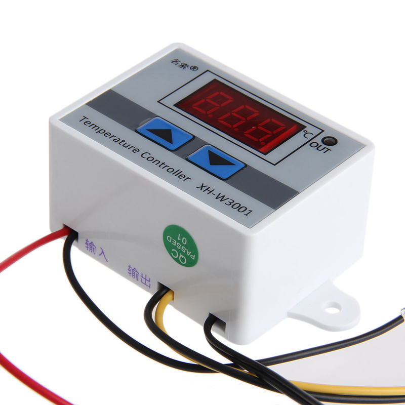220V 1500W Digital LED Temperature Controller Max 10A Thermostat Control Switch Probe 50-100 Degree