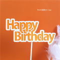 3pcs Orange Birthday