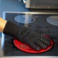 Hot 1 Pair Heat Resistant Thick Silicone Cooking Baking Barbecue Oven Gloves BBQ Grill Mittens Dish Washing Gloves Kitchen Suppl