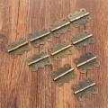 10Pcs Antique Cabinet Furniture Hinges Jewelry Wooden Boxes 4 Hole Butterfly Vintage Hinge Furniture Fittings For Door Cabinets