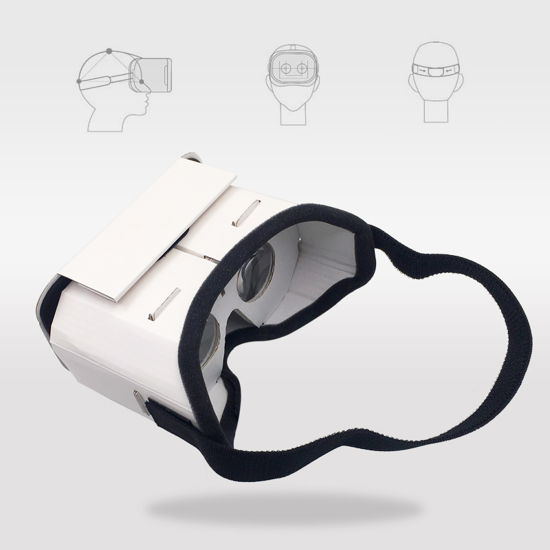 DIY Portable Virtual Reality Glasses Google Cardboard 3D Glasses VR glasses For SmartPhones For Iphone X 7 8 VR