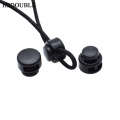 10pcs/pack Cord Lock Toggle Clip Stopper Plastic Black For Bags/Garments Size:15mm*14mm