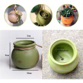 4PCS Bonsai Planters Container Hemp Rope Wall Mounted Pot Ceramic Clay Pot Home Decor Hanging Planter Succulent Cactus Plant Pot