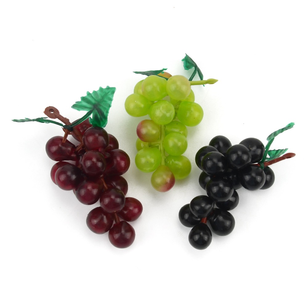 Mini Artificial Plastic Simulation Fruit Grape Wedding Decoration Home Kitchen Christmas Gift Clip Accessories